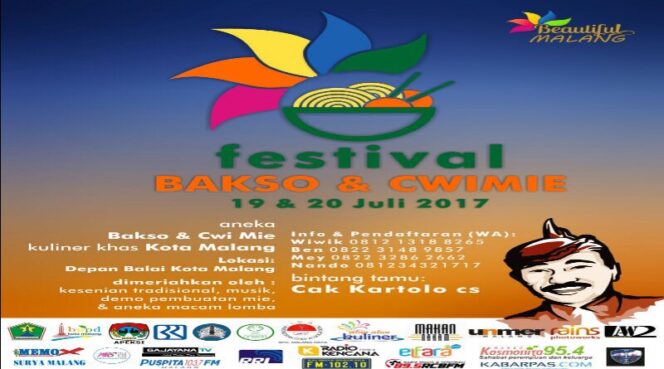 
Dongkrak Destinasi Wisata Gastronomi, BPPD Kota Malang Gelar Festival Bakso Cwimie