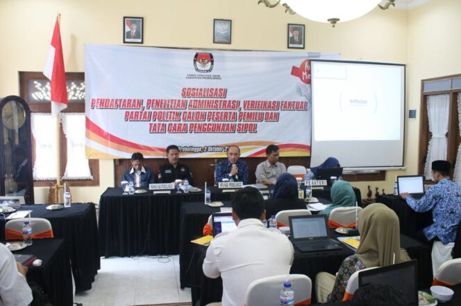 
KPU Probolinggo Sosialisasikan Verifikasi Parpol Peserta Pemilu 2019