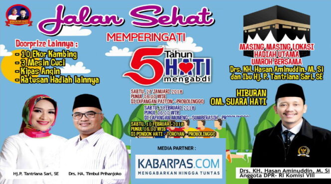 
Kabarpas.com Ambil Bagian Dalam Jalan Sehat Peringatan 5 Tahun Hati Mengabdi