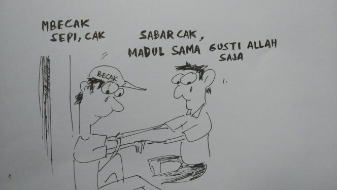 
Jerit Sunyi Tukang Becak