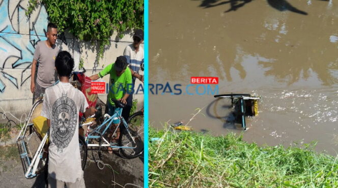 
Suryanto Ditemukan Meninggal di Sungai Gembong Usai Nyemplung Bersama Becaknya