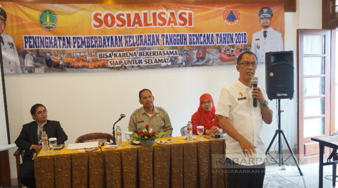 
BPBD Kota Pasuruan Sosialisasikan Peningkatan Pemberdayaan Kelurahan Tangguh Bencana