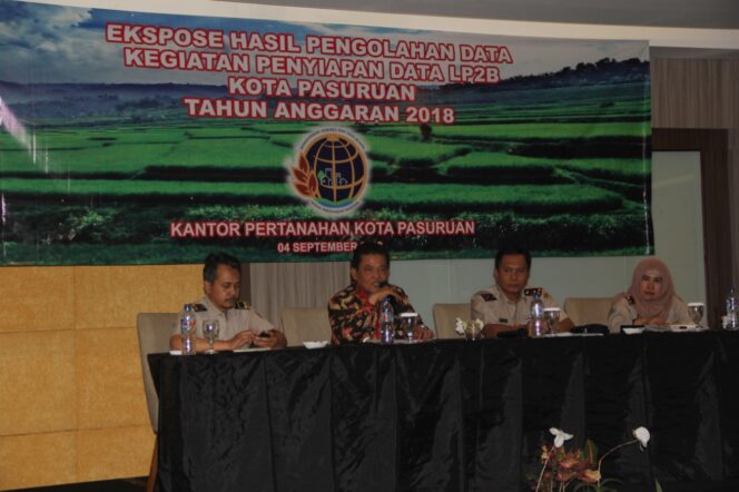 
BPN Kota Pasuruan Ekpose Hasil Pengolahan Data Kegiatan Penyiapan LP2B