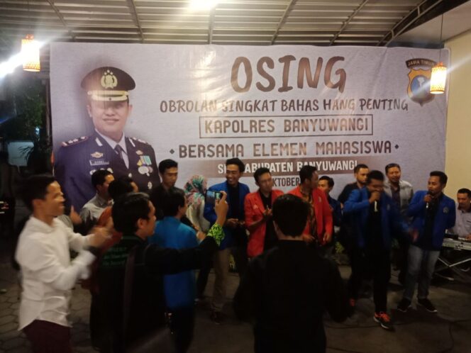 
Kapolres Banyuwangi Ajak Mahasiswa Jaga Keamanan dan kondusifitas Wilayah