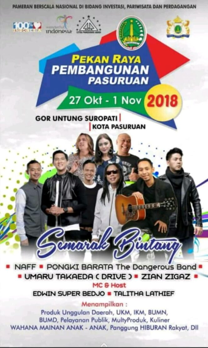 
Yuk, Datang dan Ramaikan Pekan Raya Pembangunan Pasuruan 2018