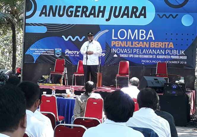 
Pemkab Probolinggo Gelar Anugerah Juara Lomba Penulisan Berita Inovasi Pelayanan Publik