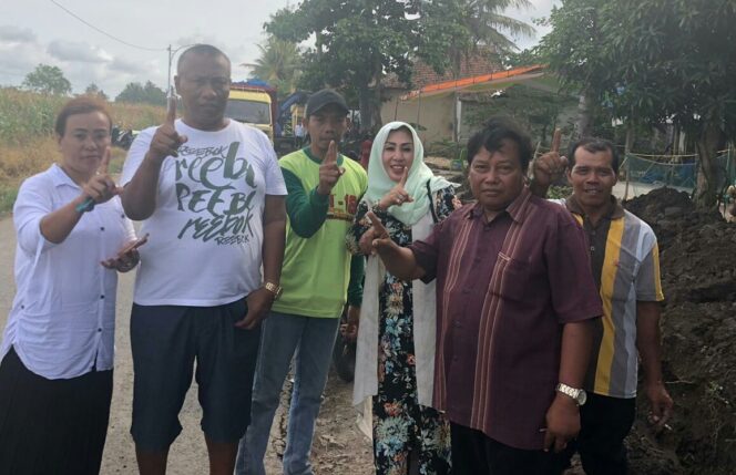 
Prihatin Sering Banjir, Caleg Sri Utami Faktuningsih Bangun Irigasi Untuk Warga Muncar