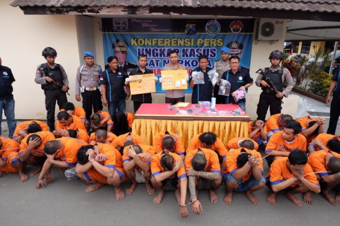 
Selama Dua Minggu, Polresta Sidoarjo Panen Tangkapan Budak Narkoba 