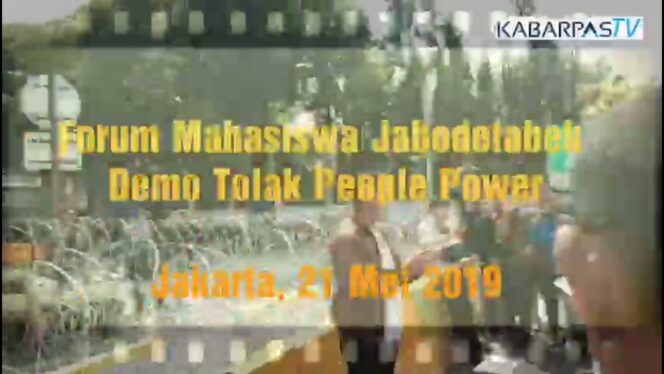 
Ini Video Forum Mahasiswa Jabodetabek Gelar Aksi Tolak People Power