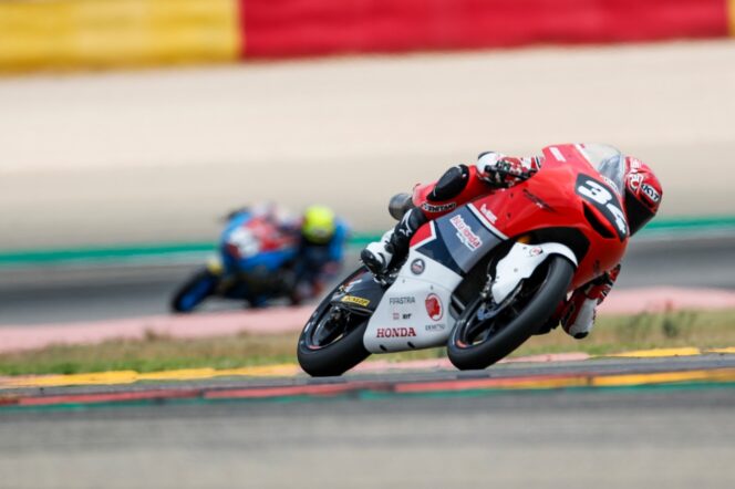 
Pembalap Magetan, Mario Finis 10 Besar CEV Moto3 Aragon