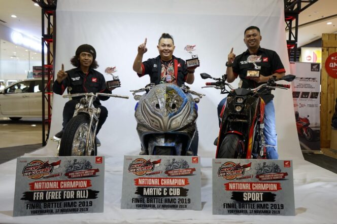 
3 Tahun Berturut-turut Modifikator Jawa Timur Juarai Honda Modif Contest