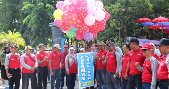 
Gerakan Masyarakat Sehat di Kraksaan Probolinggo Berlangsung Semarak