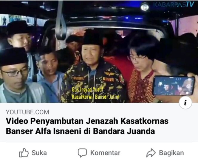 
Ekslusif! Video Penyambutan Kedatangan Jenazah Kasatkornas Banser Alfa Isnaeni