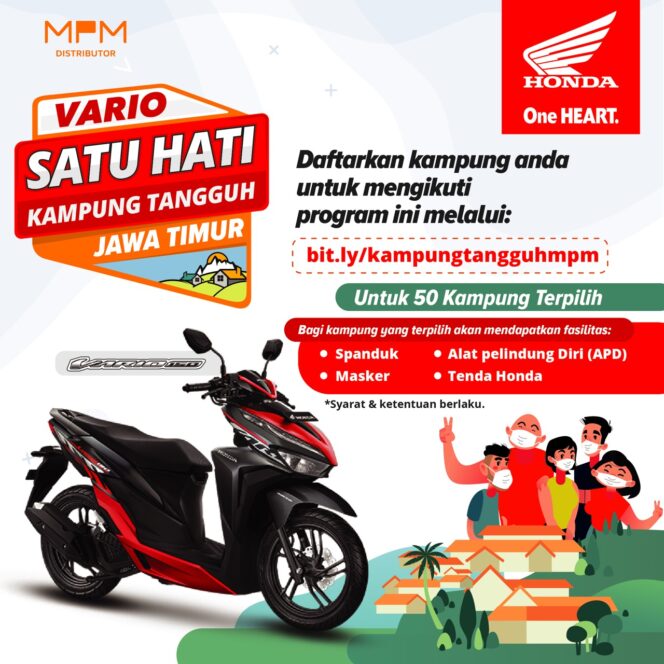 
MPM Honda Jatim Beri Apresiasi Kampung Tangguh Jatim dalam Upaya Lawan Covid-19