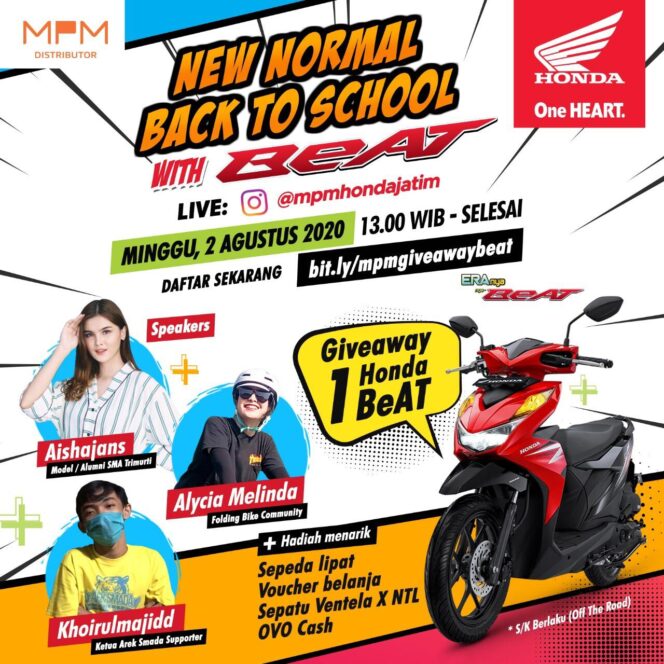 
Ribuan Anak Muda Bakal Live Instagram di Event Back to School with Honda BeAT