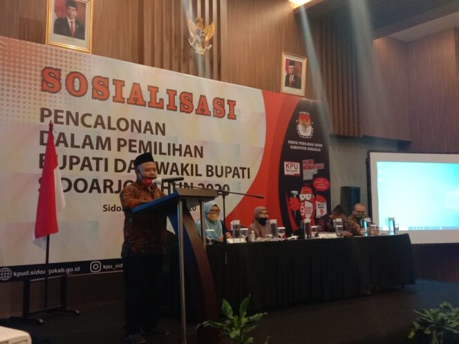 
KPU Sidoarjo Gelar Sosialisasi Pencalonan Pilbup 2020