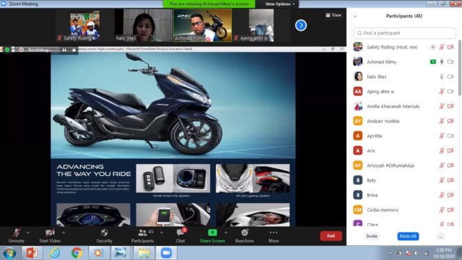 
MPM Honda Jatim Gelar Webinar Bagi UKM Wanita