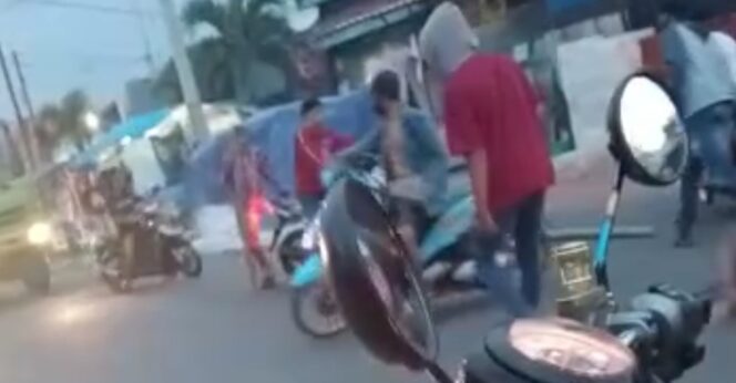
Diduga Mabuk, Sekelompok Pemuda Bermotor Terlibat Tawuran