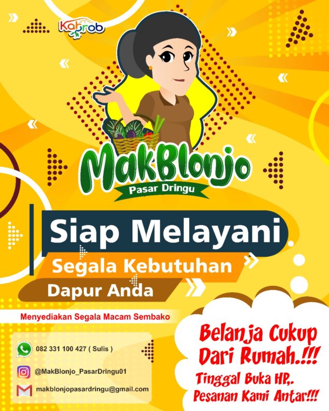 
Pemkab Probolinggo Luncurkan Aplikasi Mak Blonjo, Sarana Jual Beli Online di Pasar Tradisional
