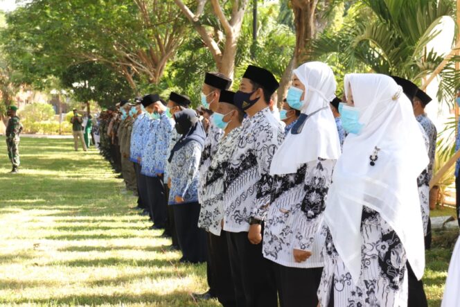
Digelar di Tengah Pandemi Covid-19, Apel Hari Pahlawan di Kota Pasuruan Berlangsung Khidmat