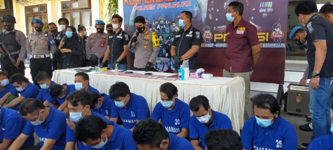 
Puluhan Tersangka Kasus Narkoba di Wilayah Pasuruan Digulung