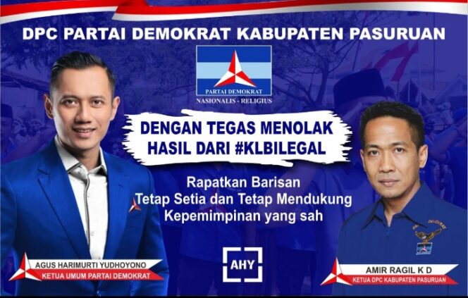 
DPC Demokrat Kabupaten Pasuruan Tegas Tolak KLB Moeldoko