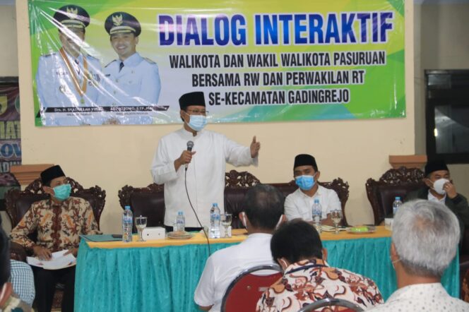 
Wali Kota dan Wawali Pasuruan Dialog Interaktif Bersama Ketua RW dan RT Se-Kecamatan Gadingrejo