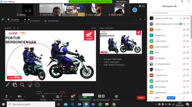 
Kemanapun Perginya Selalu Cari_Aman, MPM Honda Jatim Edukasi Online 9 Sekolah