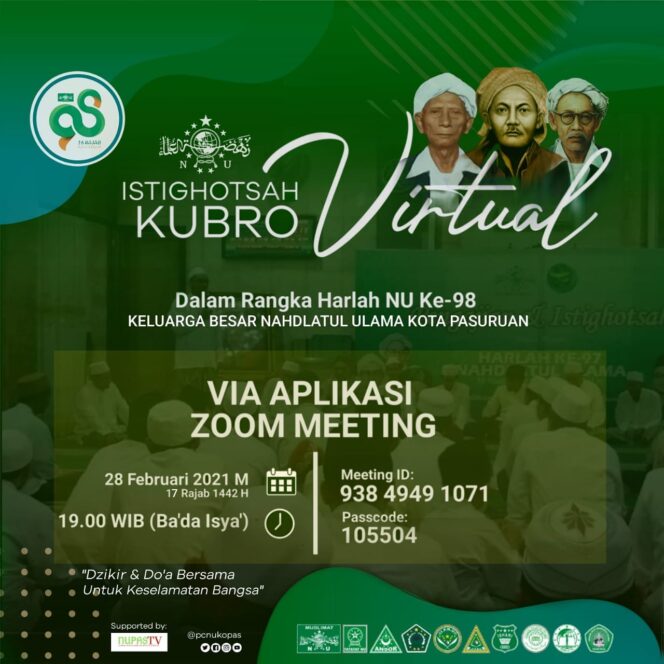 
Live Streaming Istighotsah Kubro Virtual PCNU Kota Pasuruan