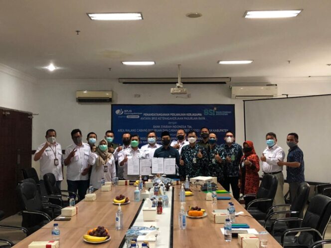 
BPJAMSOSTEK Pasuruan Tanda Tangani MoU dengan BANK Syariah Indonesia Tbk
