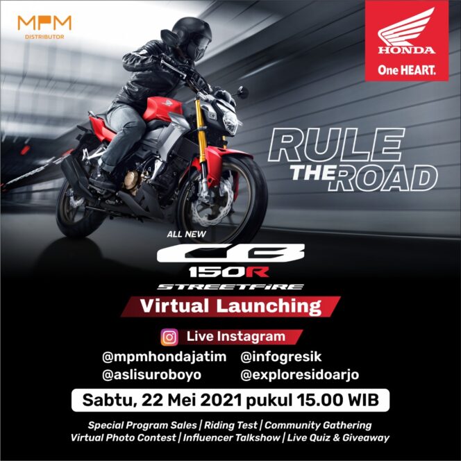 
Tampilan Baru dan Gagah, Honda CB150R StreetFire Siap Dilaunching di Jatim dan NTT