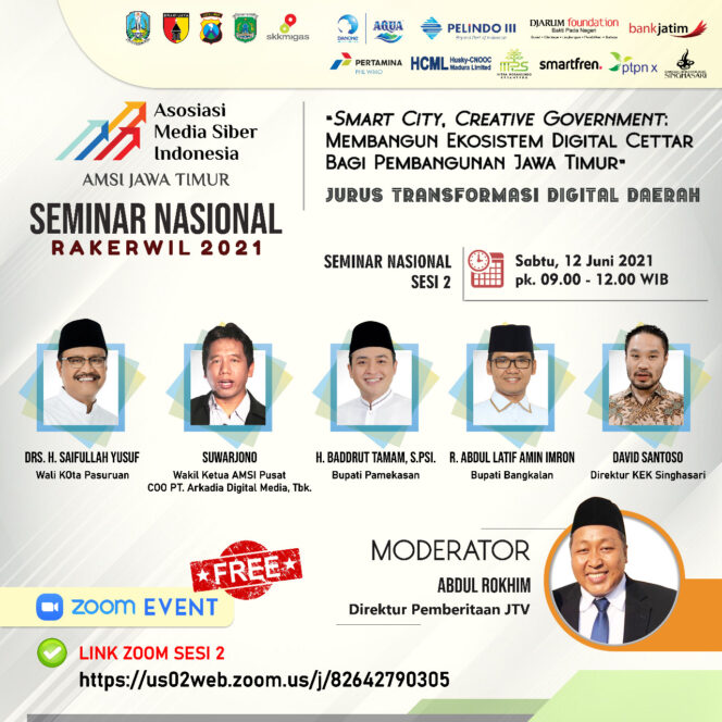 
Besok! Wali Kota Pasuruan Gus Ipul Siap Jadi Narsum Webinar AMSI Sesi 2
