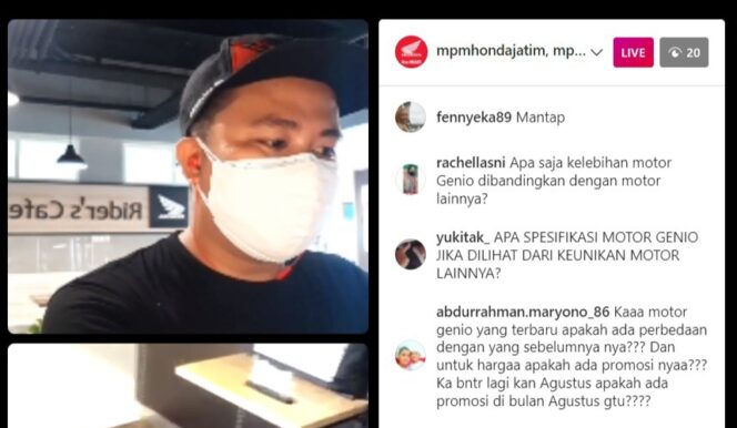 
Kopdar Online Komunitas Honda Genio Riders Indonesia (HGRI) Chapter Malang