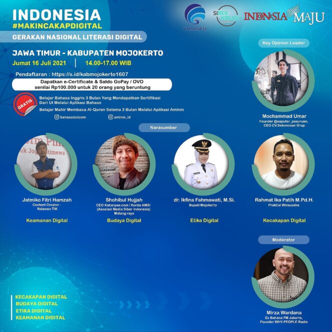 
Yuk, Ikutan Webinar Literasi Digital Nasional bersama Kekominfo RI