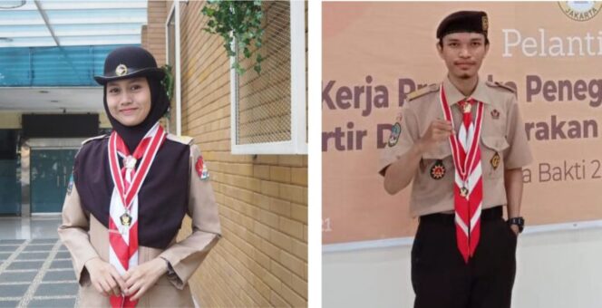
Dua Pramuka Pandega UIN Syarif Hidayatullah Jakarta Terima Lencana Teladan Nasional 2021
