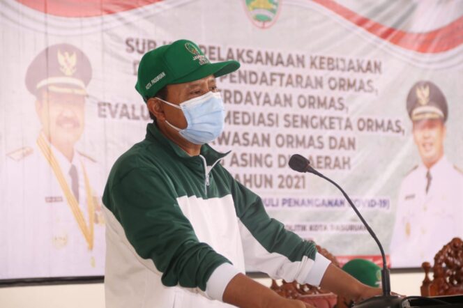 
Wali Kota Pasuruan Ajak LSM dan Ormas Bangun Kesadaran Masyarakat dalam Penanganan Covid-19