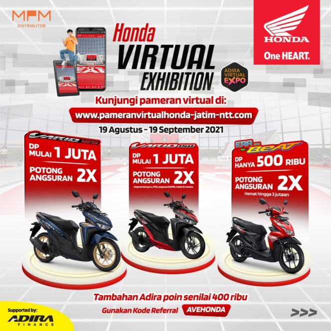 
MPM Honda Jatim Kembali Gelar Pameran Honda Secara Virtual