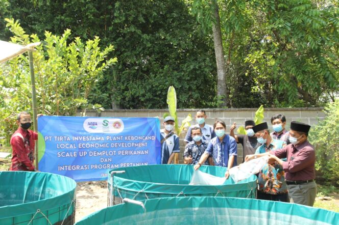 
AQUA Keboncandi Dukung Pengembangan Demplot Perikanan & Integrasi Program Pertanian di Desa Sekitar
