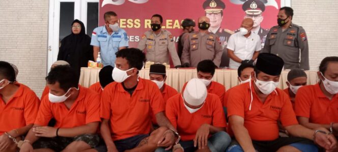 
19 Tersangka Narkoba Digulung Satresnarkoba Polres Pasuruan