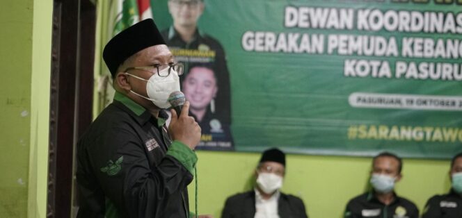 
Terpilih Nahkodai Garda Bangsa Kota Pasuruan, Bahrudien Siap Gaet Kalangan Milenial Menangkan PKB