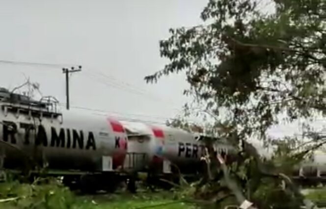 
Ada Pohon Tumbang di Pasuruan, Perjalanan Kereta Api Terganggu