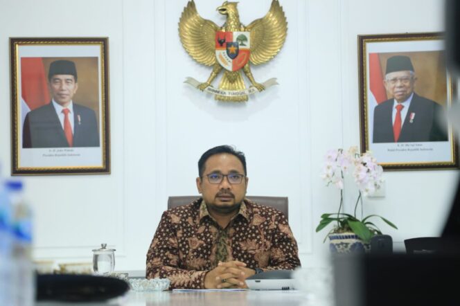 
Tahun Baru 2022, Gus Menag Yaqut: Mari Jadikan Nilai Agama Motivasi Berbuat Kebajikan