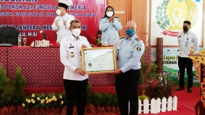 
Irjen Kemenkumham Beri Predikat WBK ke Lapas Kelas IIB Pasuruan