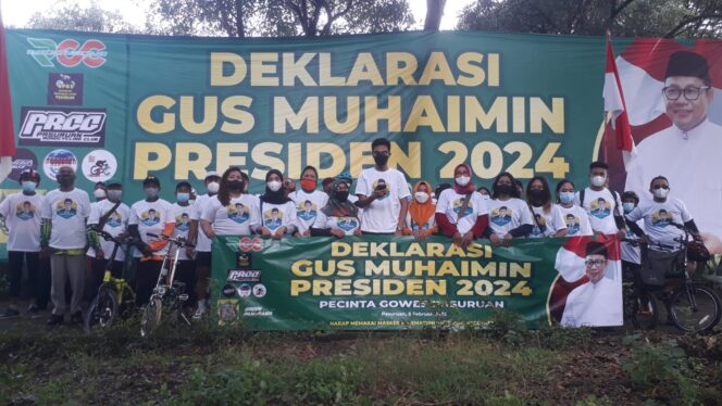 
Pecinta Gowes Kota Pasuruan Deklarasi Dukung Gus Muhaimin Iskandar Capres 2024
