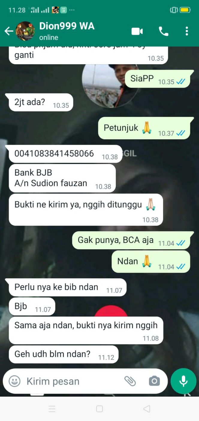 
Hati-hati, Nomor WA Ketua DPRD Kabupaten Pasuruan Dibajak Penipu untuk Minta Uang