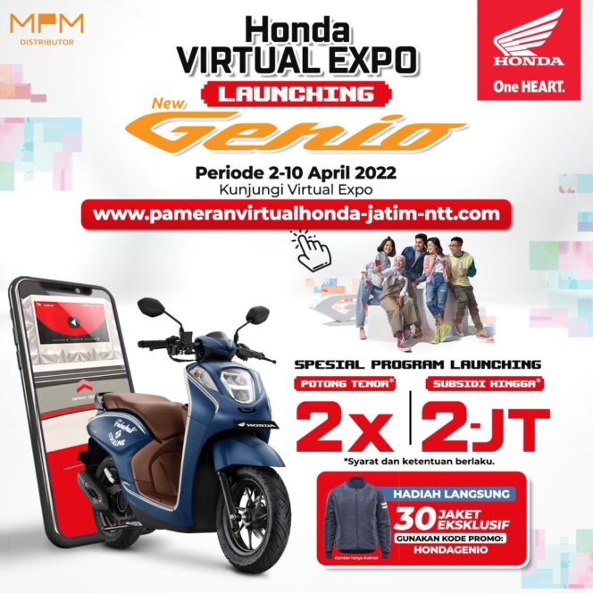 
Honda Virtual Exhibition Special Launching New Honda Genio, Dapatkan Subsidi hingga 2 jutaan