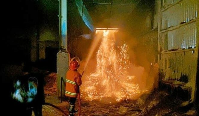 
Pabrik Kayu di Gadingrejo Dilalap Si Jago Merah