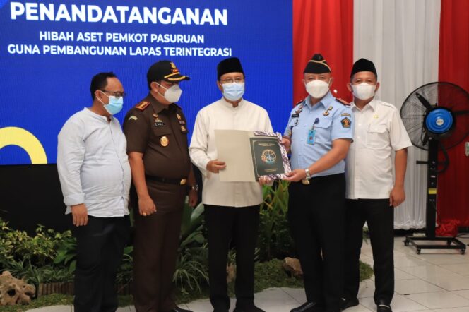 
Pemkot Pasuruan Hibahkan Aset Tanah Untuk Pembangunan Lapas Terintegrasi