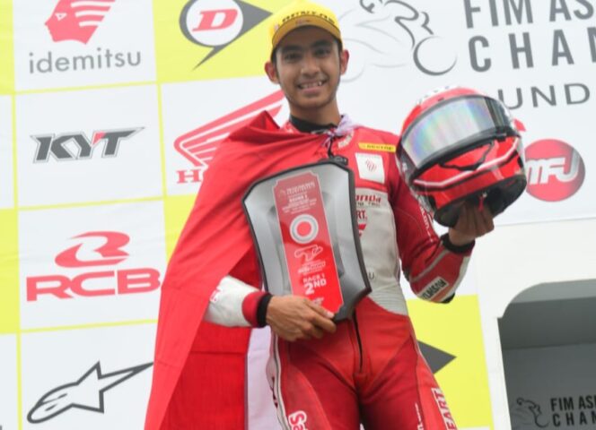 
Pebalap Astra Honda Kibarkan Merah Putih di ARRC Jepang