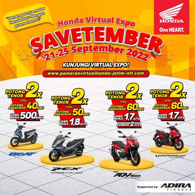 
Honda Virtual Expo : Savetember Bertabur Promo